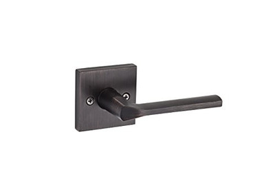 KWIKSET 157LSLSQT-11P  Square Lisbon Square Half-Dummy Lever In Venetian Bronze, 4.23" Grip Length