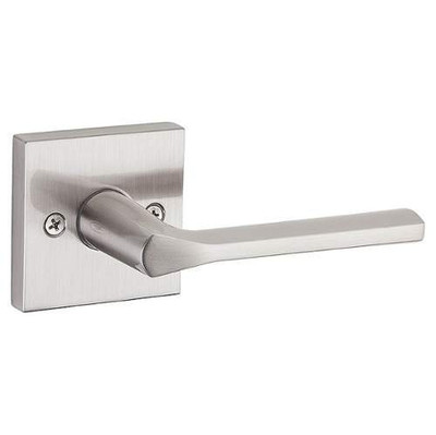 KWIKSET 967LSLSQT-15S  Lisbon Square Interior Double Cylinder Handleset Trim Smart Key Satin Nickel Finish