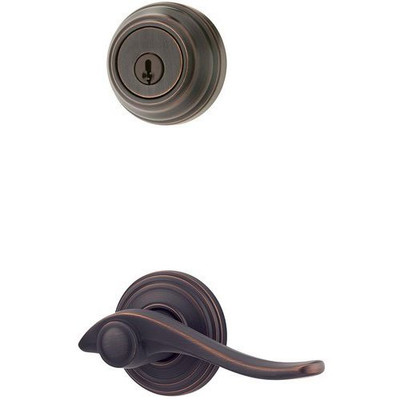 KWIKSET 967AVLLH-11PSV1 967AVLLH-11PS Left Hand Avalon Interior Double Cylinder Handleset Trim Smart Key Venetian Bronze Finish