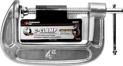 WILMAR WLMW207C W207C "C" Clamp, 4", Malleable Iron