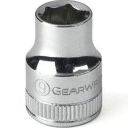 GearWrench KDT80128 80128 1/4" Drive 6 Point Standard Metric Socket 6mm, Black