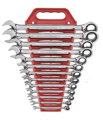 GearWrench KDT9312 13-Piece Ratcheting-Box Combo Wrench Set, SAE, 1/4"" to 1"", 12-Pt Box, Sold as 13 Each