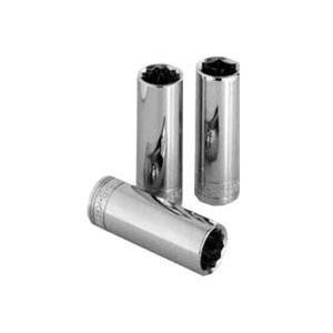 SK Hand Tool SKT44909 44909 12 Point 1/4-Inch Drive Deep Socket, 9/32-Inch, Chrome