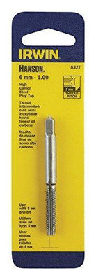 Vise Grip HAN8327 High Carbon Steel Machine Screw Thread Metric Plug Tap 6 mm 1.00 () Category: Metric Taps
