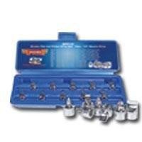 VIM Tools VIMSFP10 Durston Manufacturing Co SFP10 1/4" Square Drive Stubby Flat And Phillips Drive Set - 10 Piece