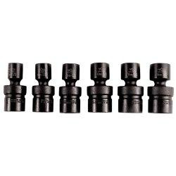 K Tool International KTI38500 SOCKET SET IMPACT FLEX 3/8IN. DRIVE 6 PC.METRIC