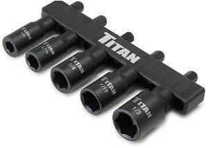 Titan TIT15220 15220 5 Pieces SAE Nut Driver Set, Pack Of 6