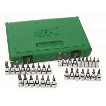 SK Hand Tool SKT89039 SK 89039 Superset 33 Piece 1/4-Inch and 3/8-Inch Drive Screwdriver Bit Set Set