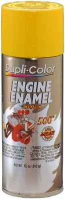 SHERWIN WILLIAMS DUPDE1642 Dupli-Color Engine Enamel With Ceramic Daytona Yellow 12 Oz. Aerosol - Lot of 6