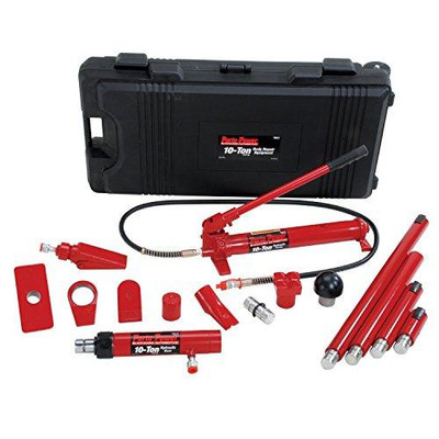 Proto BHKB65115 Porto-Power B65115 Black/Red Hydraulic Body Repair 19 Piece Kit - 10 Ton Capacity