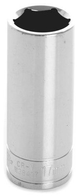 WILMAR WLMW38417 Performance Tool W38417 3/8" Drive 6-Point Socket, 17mm