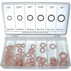 K Tool International KTI00089 110 Piece Copper Washer Assortment