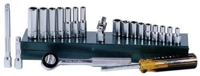 K Tool International KTI26000 KTI-26000 Metric Socket Set - 21 Piece