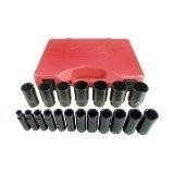 K Tool International KTI33202 19-piece 1/2" Drive Deep Impact Socket Set
