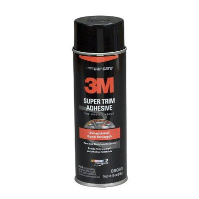 3M MMM8090 ( 08090) ( ID Number 60455055610) (TM) Super Trim Adhesive, 08090, 19 oz, 6 per case [You are purchasing the Min order quantity which is 6 CANS]