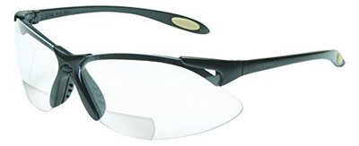Uvex UVXA952 by Honeywell A952 Reader/Magnifier Series Black Frame, +2.5 Diopter Clear Lens with Anti-Scratch Hardcoat