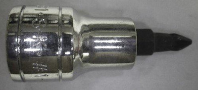 SK Hand Tool SKT45481 45481 Number-1 3/8-Inch Phillips Screwdriver Bit Socket, Chrome
