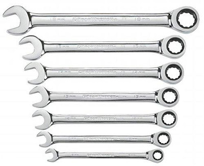 GearWrench KDT9417 Apex Tool Group Llc - Tools 9417 Metric Ratcheting Wrench Set 7 Piece Set
