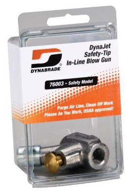Dynabrade DYB76003 Safety-Tip In-Line Blow Gun (in clear pkg.)
