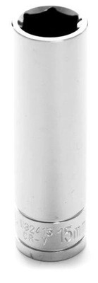 WILMAR WLMW32415 Performance Tool W32415 1/2" Drive 6-Point Socket, 15mm