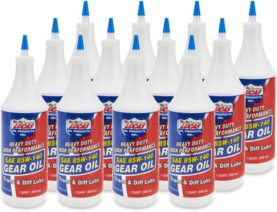 Lucas Oil LUC10042 10042 SAE 85W-140 Heavy Duty Gear Oil - 1 Quart (Set of 12)
