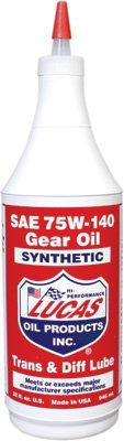 Lucas Oil LUC10121 10121 SAE 75W-140 Synthetic Transmission and Differential Lube - 1 Quart