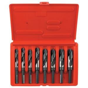 Vise Grip HAN90108 Hanson 90108 1/2 In Reduced Shank Silver & Deming HSS Drill Bit Set - 8-Pc