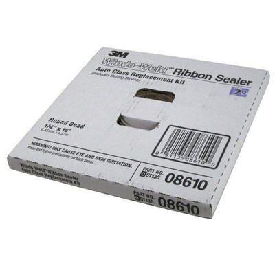 3M MMM8610 (TM) Windo-Weld(TM) Round Ribbon Sealer, 08610, 1/4 in x 15 ft Kit, 12 per case
