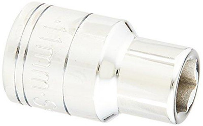 SK Hand Tool SKT48211 48211 6 Point 1/2-Inch Drive Standard Socket, 11mm, Chrome