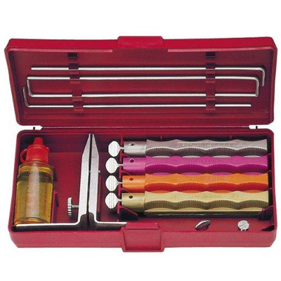 LANSKY LANLKDMD Diamond Deluxe Sharpening System with Extra Coarse, Coarse, Medium and Fine Hones