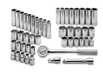 SK Hand Tool SKT4147-6 SK 4147-6 47 Piece 1/2-Inch Drive 6 Point Standard and Metric Socket Super Set