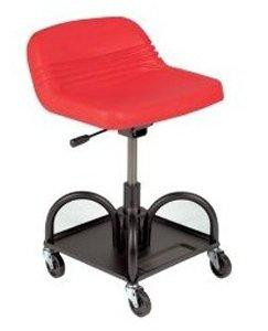 Whiteside Manufacturing WHIHRAST Whiteside Manufacturing 48005 Adjustable Height Red Heavy Duty Padded Shop Seat