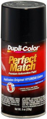 SHERWIN WILLIAMS DUPBHY1803 Dupli-Color BHY1803 Ebony Black Hyundai Exact-Match Automotive Paint - 8 oz. Aerosol