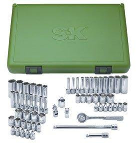 SK Hand Tool SKT91860 SK 91860 1/4-inch Drive 60-Piece 6 Point Socket Super Set