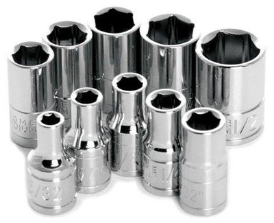 WILMAR WLMW36002 Performance Tool W36002 1/4" Drive 6-point SAE Socket Set, 10-Piece