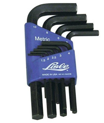 Lisle LIS42650 HEX KEY SET 9 PC METRIC LONG 1.5-10MM