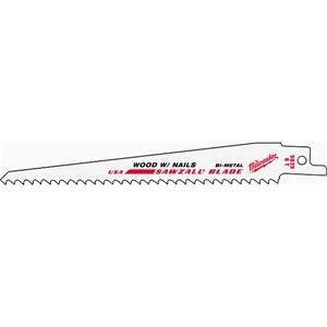 MILWAUKEE 2493824 SEPTLS49548016184 - Electric Tools High Performance Bi-Metal Sawzall Blades -