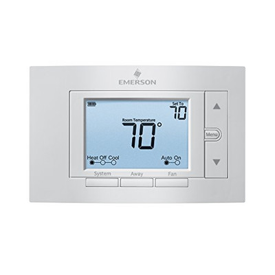 WHITE-RODGERS 3562413 EMERSON™ 80 SERIES™ UNIVERSAL NON-PROGRAMMABLE THERMOSTAT, 5 IN. DISPLAY, 2 HEAT / 2 COOL