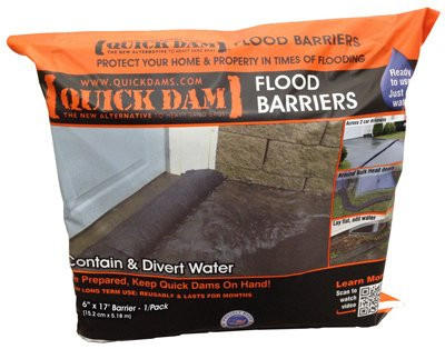 Absorbent Specialty Products 3558197 QUICK DAM™ EXPANDING FLOOD BARRIER, 6 IN. X 17 FT., 1 PER BAG