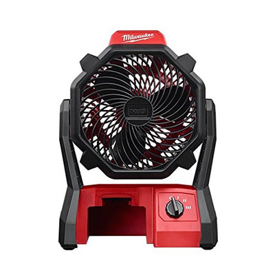 MILWAUKEE 3559439 ® M18™ 18-VOLT LITHIUM-ION CORDLESS JOBSITE FAN, AC/DC, FAN ONLY