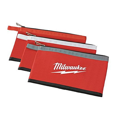 MILWAUKEE® ZIPPER POUCHES, 3 PER PACK 2490378 MILWAUKEE® ZIPPER POUCHES, 3 PER PACK 2490378MILW