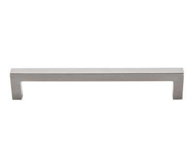 Top Knobs M1155 2 Pack Nouveau III Collection 6-5/16" Center to Center Brushed Satin Nickel Square Cabinet Bar Pull