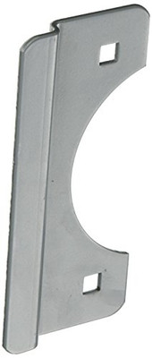 Don-Jo SLP206SL SLP-206 12 Gauge Steel Short Type Latch Protector, Silver Coated, 2-5/8" Width x 6" Height, For Outswinging Doors (Pack of 10)