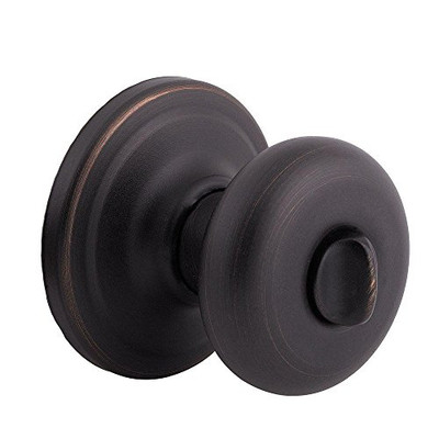 KWIKSET 730H-11PGC Corporation  Hancock Bed/Bath Knob in Venetian Bronze