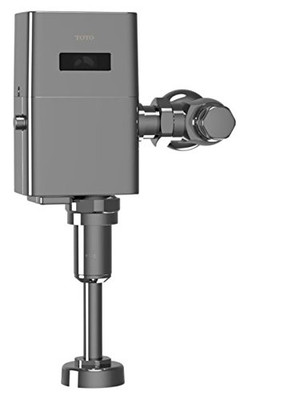 Toto TEU1UA12#CP  1/8 GPF EcoPower High Efficiency Urinal with Flushometer Valve, Polished Chrome