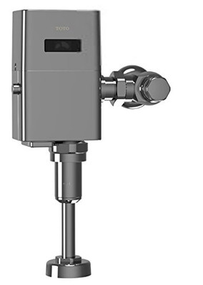 Toto TEU1LA12#CP  0.5 GPF Exposed Heu Ecopower EFV Urinal with Vb9Cp-12 Accessory Kit, Chrome