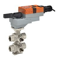 Belimo 308269 | B320-116-073+ | CCV | 0.75" | 6 Way | 1.16 | 0.73 Cv | w/ Non-Spring | 24V | MFT