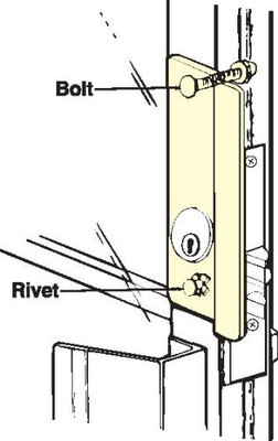 Don-Jo GLP307SLLHR GLP-307 LHR 12 Gauge Steel Latch Protector, Silver Coated Finish, 2-5/8" Width x 7" Height, For Aluminum Entrance Doors (Pack of 10).