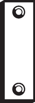Don-Jo FB225PC FB 225 Steel Flush Bolt Strike Filler Plate, Prime Coated, 1-15/16" Width x 2-1/4" Height (Pack of 10)