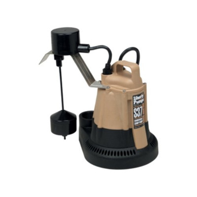 Liberty Pumps S37  1/3-Horse Power 1-1/2-Inch Discharge S30-Series Builders Series Submersible Sump Pump with Vertical Float